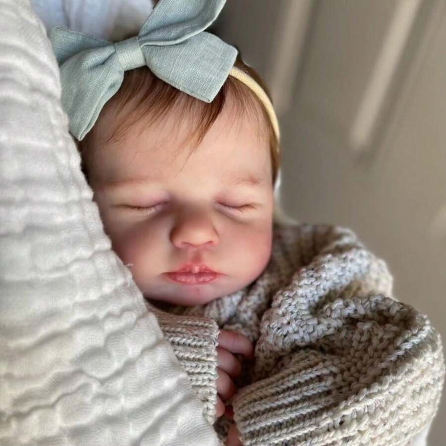 NPK 19" Handmade High-Quality Detailed Painting Fairy Doll LouLou, Realistic Soft Touch Cute Small Baby