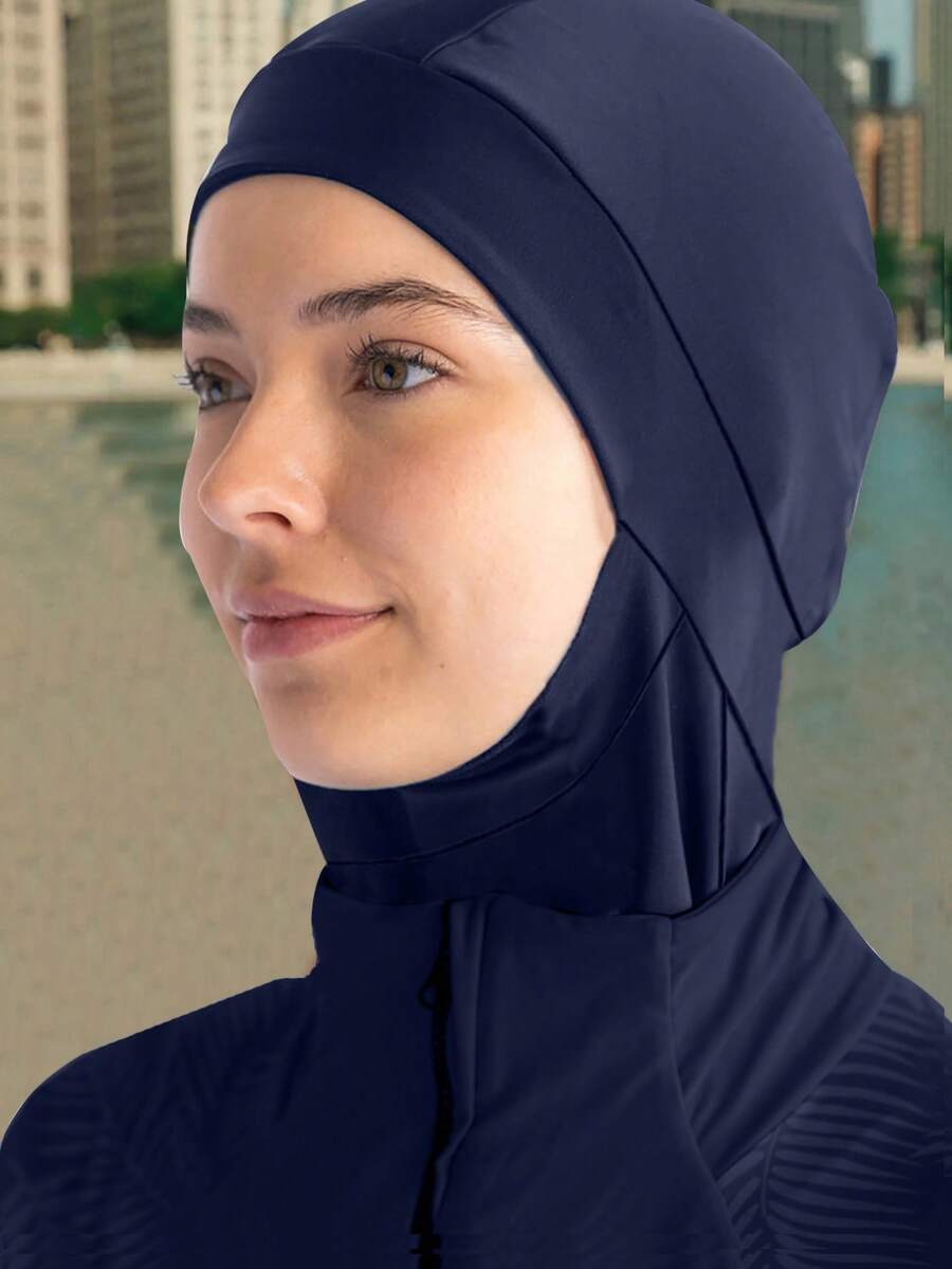 1 pieza Pañuelo deportivo musulmán de secado rápido, transpirable y antideslizante, adecuado para correr, fitness, natación, pañuelo de unicolor único