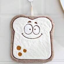 4 buah/1 buah Handuk Tangan Super Penyerap Motif Kartun Makanan Lucu, Handuk Gantung Dekoratif untuk Dapur dan Kamar Mandi, Handuk Piring yang Dipersonalisasi - MultiWarna - View 9