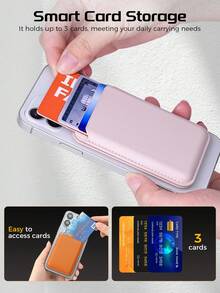EIGIIS 1 ví đựng điện thoại từ tính, giá đỡ thẻ từ tính, giá đỡ có thể điều chỉnh với 3 khe đựng thẻ, phù hợp sử dụng hàng ngày, thiết kế ví thời trang, ví bền chắc phù hợp với mọi loại điện thoại, phụ kiện ốp lưng điện thoại từ tính. - Nhiều màu - Xem 7