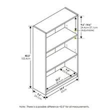 Furinno Jaya Simple Home 3-Shelf Bookcase White - Blanco - Ver 7