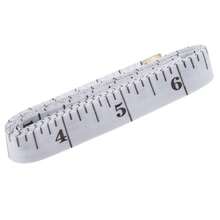 GDMINLO Soft Tape Measure Double Scale Body Sewing Flexible Tailor Craft Vinyl Ruler For Weight Loss Medical Body Measurement, Has Centimetre Scale On Reverse Side 60-Inch(White) - A - View 2