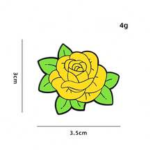 Plantes, fleurs, roses, broches, cadeaux de la Saint-Valentin, badges de marguerites blanches de dessin animé, accessoires vestimentaires, médailles, décorations pour la tenue quotidienne, cadeaux créatifs, etc. Cadeaux pour la mère, le père, la remise des diplômes et l'enseignant - Multicolore - Voir 6