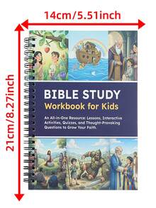 1PC Bible Study Workbook For Beginner School Supplies - Rectangle - View 5