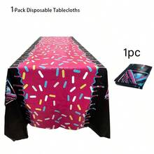 1pc/Pack Disposable Tablecloth, Patterned Disposable Tablecloth, Practical No-Wash, Suitable For Daily Use And Holidays (4 Styles Available) - Multicolor - View 9