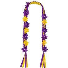 1pc Hawaiian Flower Garland Scarf, Unisex Graduation Gift - Multicolor - View 7