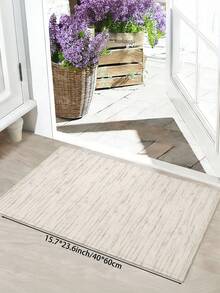 1 件轻盈简约风格的客厅装饰地毯，绒面材质，触感柔软舒适，易于保养，防滑底背，适用于大堂、卧室、客厅、浴室、厨房、餐厅、办公室、房间装饰和门垫，节日庆典。 - 杏色 - 查看 19