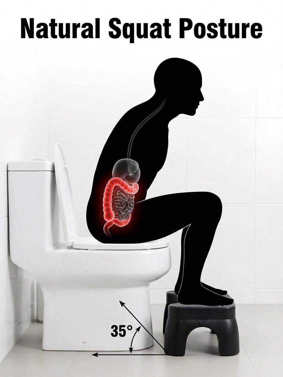 Ghế kê chân nhà vệ sinh tiện dụng, hiệu quả, kín đáo, phù hợp cho phòng tắm khách, chỗ để chân bằng nhựa chắc chắn, giúp duy trì lối sống lành mạnh, rút ngắn thời gian đi vệ sinh, đồ dùng nhà tắm, trang trí nhà tắm.