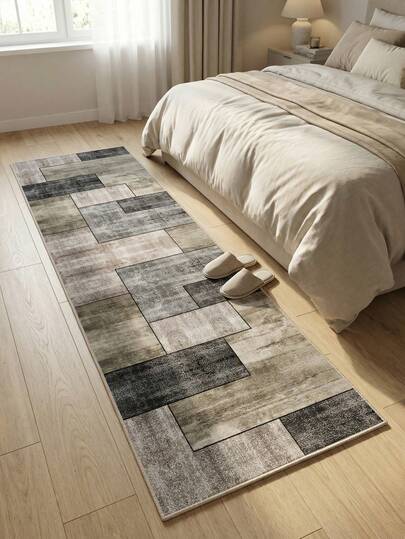 1pc Faux Wool Corridor Carpet, Suitable For Runway, Hallway, Entryway Carpet, Home Decor, Bedroom, Dining Room, Office Decoration