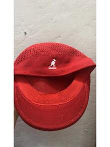 KANGOL Men's Baseball Cap - Summer Lightweight Polyester Model - Beanie Hat For Both Men And Women - Mesh Windproof Hat HENU - 紅色網眼訂製款 - 查看 2