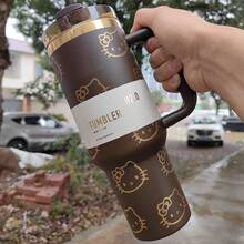 SANRIO 40oz Vacuum Insulated Tumbler Stainless Steel Insulated Water Bottle Vacuum Thermal Flask For Women Men For Cold Hot Cup - Purple colorful - 查看 1