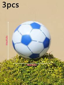 Bộ 1/3/5 quả bóng đá bãi biển/bóng bãi biển/bóng trang trí hồ bơi bằng PVC, bóng quảng cáo bơm hơi, thích hợp cho World Cup tại Mỹ, Canada, Mexico, bóng đá nước bơm hơi, thích hợp để trang trí tiệc bãi biển hoặc hồ bơi, hoạt động trò chơi dưới nước ngoài trời. - bóng đá - Xem 12