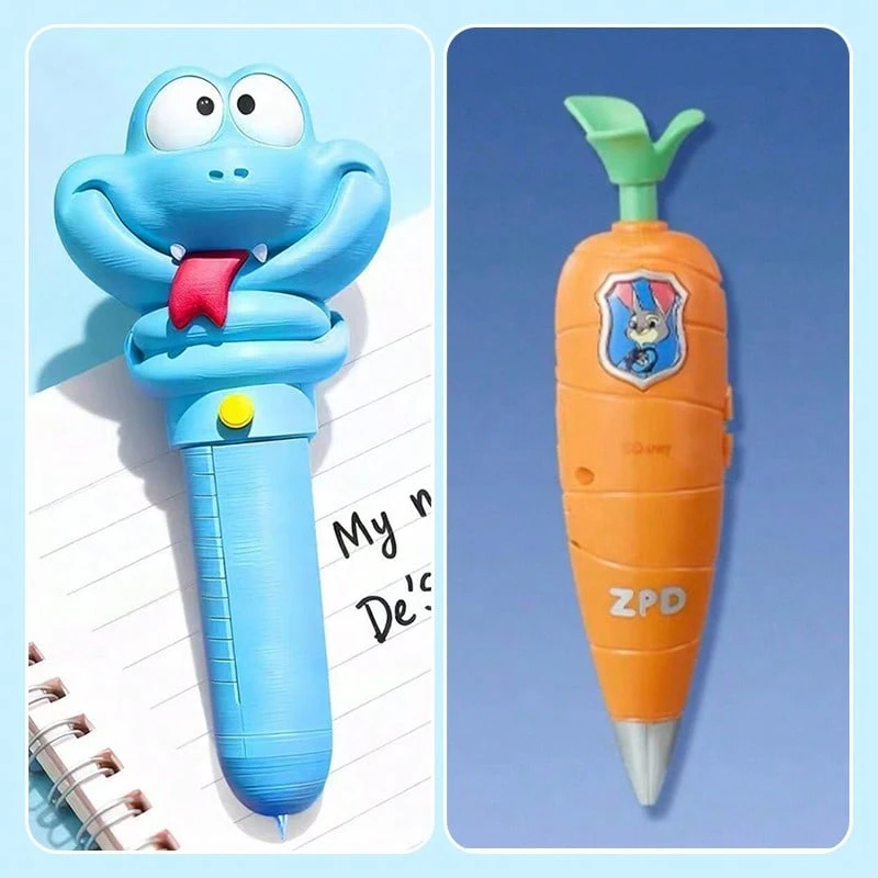 Miniso 1 buah Pulpen Disney Zootopia Judy dan Gary Snake, Desain Karakter Kartun Lucu, Ringan dan Praktis, Cocok untuk Sekolah, Kantor, dan Penggunaan Sehari-hari, Hadiah Ideal untuk Penggemar Kartun - Jeruk - View 1