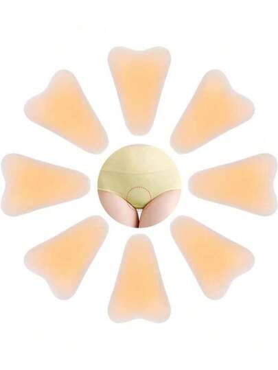 2 pares de protetores de dedos femininos aprimorados, almofadas invisíveis de silicone reutilizáveis com design sem protuberância, adequados para roupas de banho e calças de ioga, ajuste confortável e perfeito.