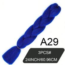 3PCS/Set24inch Synthetic Crochet Braid, Low-Temperature Synthetic Fiber Weaving Extension, Professional Synthetic Fiber Crochet Multi-Color Weaving, Multiple Color Choices, Suitable For Female Role-Playing, Soft Eight Wood Floor, Heat Setting, 300grams/Bag, Weaving Extension, Suitable For Occasions Such As Christmas, New Year, Jia Nian Hua Music Festival, Etc - Multicolor - View 37
