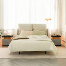 Modern Style Bedside Table With Two Drawers, Easy Assembly, Ample Storage Space, Suitable For Bedrooms And Living Rooms - Gray - 查看 5