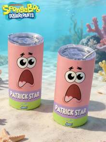 SpongeBob SquarePants 420毫升海绵宝宝情侣水瓶，二合一吸管杯，防漏设计，适用于办公室、露营、居家、学校等多种场合，是送给女朋友、生日、圣诞节、旅行、观光、学习、健身的理想礼物，款式多样，可作桌面水杯日常使用，也适合教师节、周年纪念日、生日等场合，是送给女性的绝佳礼物。需自行安装。 - 紅白色 - 查看 6