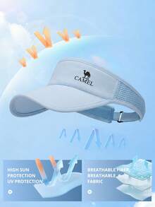 CAMEL CROWN Women's Running Sun Hat, Outdoor Sports Golf Marathon Tennis Cap With Breathable Mesh - Light Blue - View 6