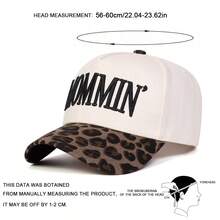 1pc Women's MOMMIN Trucker Hat, Personalized Letter Embroidery Baseball Cap, Streetwear Fashion Five-Panel Hat, Outdoor Sun Protection Casual Cap For Spring, Autumn, Travel, Beach,Summer,Holiday,Festival - Multicolor - View 2