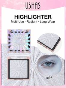 Bảng phấn bắt sáng 3D USHAS, nhũ ngọc trai lấp lánh cho làn da rạng rỡ tự nhiên trên mặt và cơ thể, sản phẩm trang điểm dễ sử dụng cho người mới bắt đầu. - #05 - Xem 9