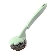 Ergonomic Metal Wire Brush With Handle For Kitchen Cleaning, Random Color, Suitable For Washing Dishes, Pots, Pans And More - Multicolor - View 7