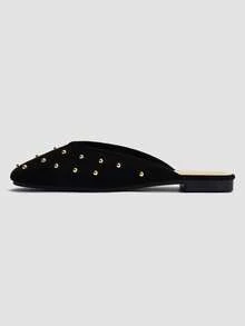 ADAMUMU New Women's High-End Fashion Comfortable Sequin Flat Shoes, Cute Suitable For Daily Wear, Spring/Summer Holiday - Black - View 6