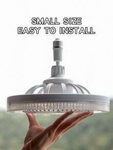 30W LED Smart Bladeless Ceiling Fan Light - Remote Control, Low-Profile Sealed, 3 Speed Levels, Dimmable, 3 Color Temperatures, 17 Modes, Silent Wall-Mounted, Suitable For Living Room, Bedroom, Office - one-size - View 3