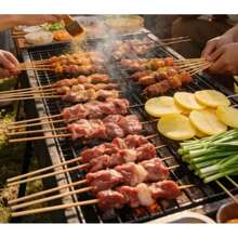 100pcs 11.8 Inch Natural Bamboo Skewers - Ideal For Barbecue, Candied Hawthorn, Crafts And Meatballs - A - View 4
