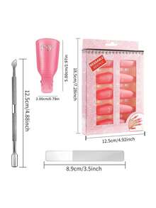 Bộ dụng cụ làm móng bao gồm: Kẹp tẩy sơn móng tay, giấy bạc bọc móng, bộ tẩy sơn gel móng tay đầy đủ. - Nhiều màu - Xem 5