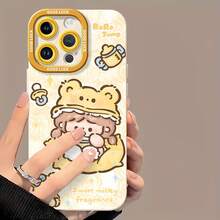 Tema amarillo para bebés de RoRo Jump.funda de teléfono Fundas compatibles con ,Apple,VIVO,OPPO,,, y Honor.Fabricadas en silicona TPU,ofrecen protección contra golpes y caídas. - Blanco - Ver 2
