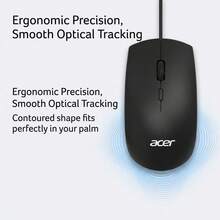 Acer OCC203 OAK930 OAK010 OAK960 Wired Keyboard And Mouse Combo For Laptops And Desktops, Business Office Use, USB Wired Combo, All-In-One PC - View 3