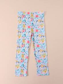 4pcs Girls' Casual Skinny Leggings, Stretchy Fitted Ankle Pants, Comfortable Wear For Daily, Spring/Summer - Multicolor - View 5