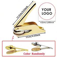 1 Con dấu dập nổi chữ lồng tùy chỉnh cho đám cưới - Con dấu dập nổi tùy chỉnh cho đám cưới, Con dấu dập nổi cá nhân hóa, Con dấu dập nổi phong bì cưới, Con dấu dập nổi khăn ăn - Màu vàng - vàng - Xem 9