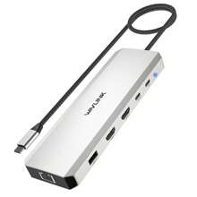 Hub màn hình kép 4K, trạm kết nối laptop 10 trong 1 USB C 10G, bộ chuyển đổi đa cổng với hai cổng HDMI 4K, PD IN 100W, USB-A/C 3.2 10Gbps, USB-A 5Gbps, USB 2.0, Gigabit RJ45 - Xem 12