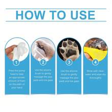 Pet Paw Cleaning Foam, 2-In-1 With Silicone Brush, Deep Clean & Moisturize For Paws & Foot Pads - Pet Paw Cleaning Foam - View 4