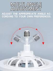 5-Blade 10-Inch LED Ceiling Fan Light With 360° Flexible Rotation, Remote Control, Aromatherapy Function, Upgraded Crystal Mask, Adjustable Color Temperature, Brightness And Wind Speed, Timer Function, Suitable For Bedroom, Living Room And Study - Five-blade Omnidirectional Crystal Fan Light - View 8