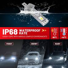 2 bóng đèn pha LED H1 cho xe hơi, đèn sương mù CANBUS, công suất 120W, 80000LM, đèn pha mini tự động, chip CSP, công suất cao, 12V, độ sáng tăng thêm +800%. - A - Xem 8