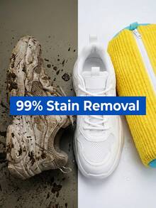 Sac de lavage de chaussures en chenille épais, anti-déformation, puissant pour l'élimination des taches, assistant pour les personnes nonchalantes. Résout le problème du lavage manuel fastidieux et salissant des chaussures. Un sac à usages multiples - non seulement pour le lavage des chaussures, mais aussi comme sac de protection pour les articles délicats comme les sous-vêtements dans la machine à laver. Essentiel pour les femmes au foyer et les étudiants, un excellent cadeau pour la fête des mères. - Multicolore - Voir 5