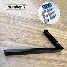 125mm Black Outdoor Address Number Letter Sign, Metal Floating House Number Plate, Modern Mailbox Plaque - Door Number - View 12