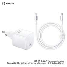 REMAX CA-26 (C60W) GaN Charger And Data Cable Set, PD60W Dynamic Low-Temperature Fast Charging, Type-C Charging Plug And Cable, Compact Size, High Power, Easy To Carry. - Multicolor - View 10