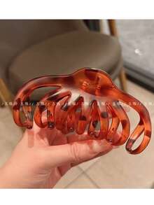 1 chiếc kẹp tóc lớn 13cm dành cho nữ có tóc dày, kiểu Pháp cổ điển, thiết kế mới thịnh hành năm 2024. - Nhiều màu - Xem 8
