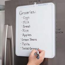 Small Dry Erase Board, 14.1" X 11" Whiteboard Small White Board, Mini Whiteboard, Magnetic White Board For Fridge,A Dry Erase Marker Included,44665913 - 白色 - 查看 2