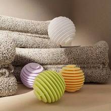 Bóng giặt chống rối thần kỳ có thể tái sử dụng - Bóng làm sạch loại bỏ vết bẩn, ngăn ngừa quần áo bị rối - Làm mềm vải, giảm nhăn và tĩnh điện, thích hợp cho máy giặt. - quả bóng giặt - Xem 3