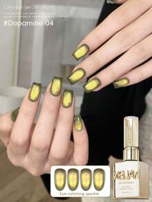 XEIJAYI 15ML Cat Eye Nail Polish Gel Soak Off Nail Magnetic Gel Polish Nail Art DlY For Salon At Home - 彩色 - 查看 33