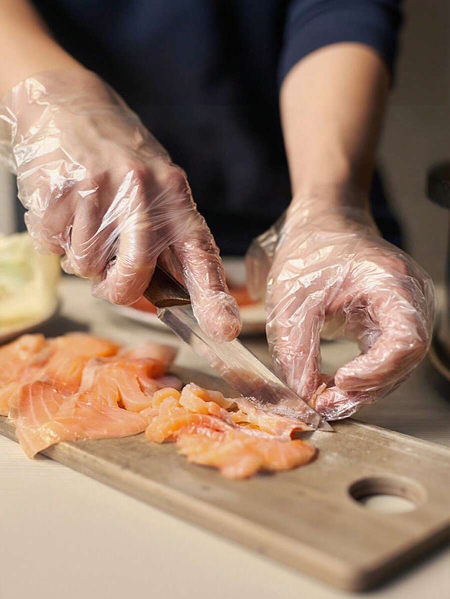 70/700只装透明PE一次性手套，透明塑料手套，薄款手套，适用于烹饪、美发、餐饮服务