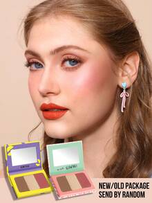 MISSLYN 1 pieza Paleta de Contorno Todo en Uno, Paleta de Contorno y Resalte Facial de 3 Colores, Sombra de Nariz y Rubor Iluminador, Polvo Mezclable Multiusos para Esculpir Mejillas y Silueta, Fiesta & Y2K, Vegano y Libre de Crueldad, Regalo de Belleza de Marca - 6N - Ver 3
