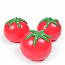 1pc Tomato Stress Relief Ball - Unbreakable Squeeze Toy To Release Pressure - Multicolor - View 4
