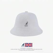 Kangol Kangaroo Hat - Boater Hat For Women, Suitable For Spring, Summer, Autumn And Winter, Making The Face Look Smaller.Round-Top Towel Cap For Men, A  Brand. KKVQ - Khăn tắm nhãn đen trắng, mũ ngư dân - Xem 4