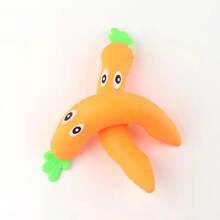 1个胡萝卜造型软萌减压玩具，创意新奇沙子挤压玩具 - 彩色 - 查看 7