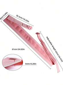 1 pieza Banda de resistencia para glúteos de color rosa, banda para glúteos de 10 cm de ancho para activar los glúteos, caderas y ejercicios, sentadillas, zancadas, puentes - Rosa - Ver 4